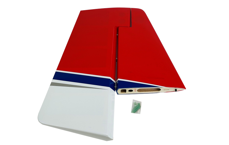 RV8 70CC FLS VERTICAL STABILIZER W/RUDDER, RED/BLUE Flex Innovations