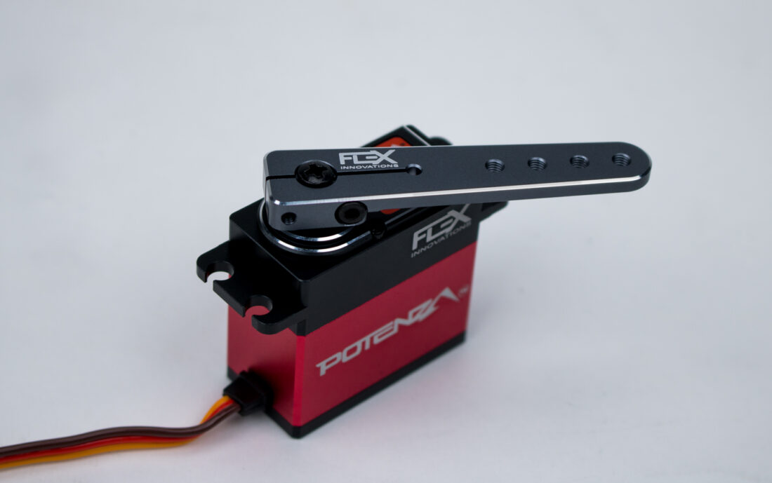 ALUMINUM SERVO ARM, 2INCH, CLAMPING (25T) GREY Flex Innovations